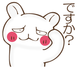 The rabbit which can't hide feeling sticker #12002426