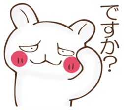 The rabbit which can't hide feeling sticker #12002426