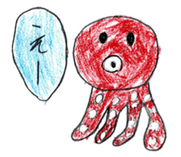 Sea creatures sticker sticker #12002552
