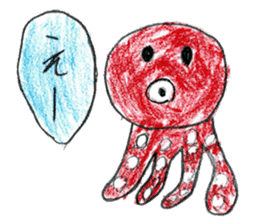Sea creatures sticker sticker #12002552