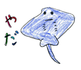 Sea creatures sticker sticker #12002554