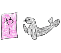 Sea creatures sticker sticker #12002559