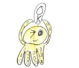 Sea creatures sticker sticker #12002560