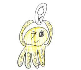 Sea creatures sticker sticker #12002560