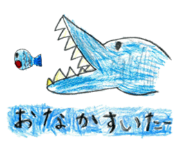 Sea creatures sticker sticker #12002562