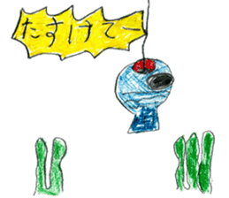 Sea creatures sticker sticker #12002583