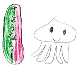 Sea creatures sticker sticker #12002584