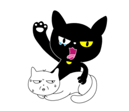 Black cat KIKI 1 sticker #12002729