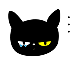 Black cat KIKI 1 sticker #12002739