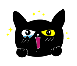Black cat KIKI 1 sticker #12002741