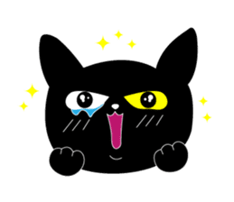Black cat KIKI 1 sticker #12002741