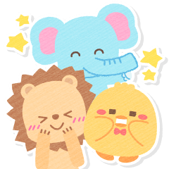 Casual honorific handwritten animals