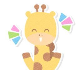 Casual honorific handwritten animals sticker #12002805