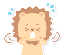 Casual honorific handwritten animals sticker #12002823