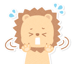 Casual honorific handwritten animals sticker #12002823