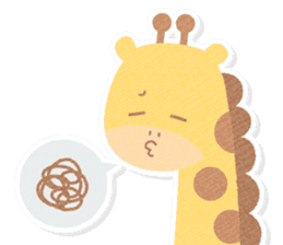 Casual honorific handwritten animals sticker #12002825