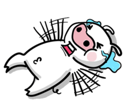 A delightful pig family sticker #12003451