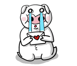 A delightful pig family sticker #12003470