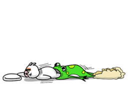 A delightful pig family sticker #12003472