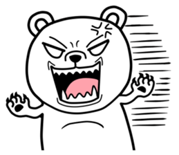 big white bear sticker #12003807