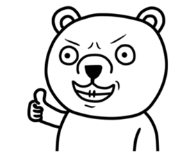 big white bear sticker #12003812