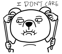 big white bear sticker #12003813