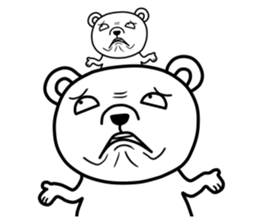 big white bear sticker #12003814