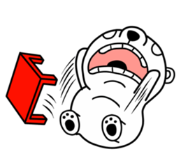 big white bear sticker #12003817