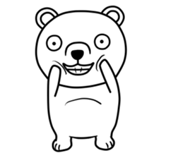 big white bear sticker #12003827