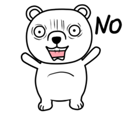 big white bear sticker #12003833