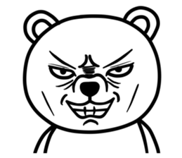 big white bear sticker #12003834