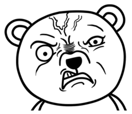 big white bear sticker #12003835