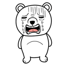 big white bear sticker #12003836