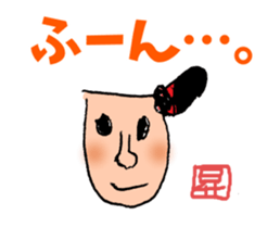 Boy's scribbling sticker #12003933