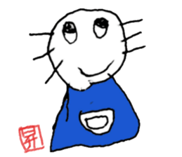 Boy's scribbling sticker #12003946