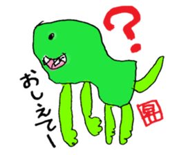 Boy's scribbling sticker #12003953