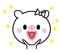 Of cod roe lips Piggy-chan sticker #12004566