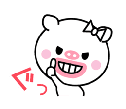 Of cod roe lips Piggy-chan sticker #12004572