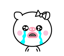 Of cod roe lips Piggy-chan sticker #12004576