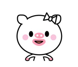 Of cod roe lips Piggy-chan sticker #12004584