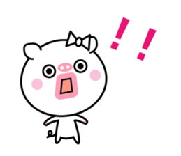 Of cod roe lips Piggy-chan sticker #12004603