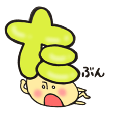 Hiragana letter mushroom 3 sticker #12004942
