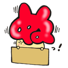 Hiragana letter mushroom 3 sticker #12004949