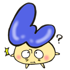 Hiragana letter mushroom 3 sticker #12004965