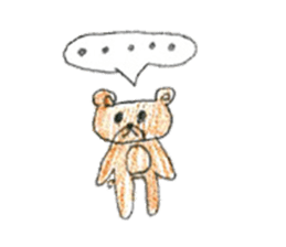 Very cute bear sticker sticker #12005476