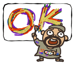 Anonymous bold-old man sticker #12006369