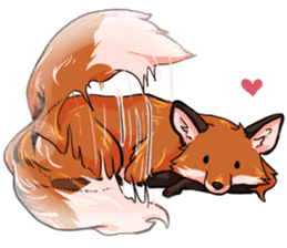 Flurry the fox sticker #12006655