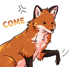 Flurry the fox sticker #12006656