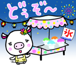 White pig Shannon, occasionally Jamie. sticker #12006742