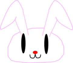 " Utchi " of rabbit mochi sticker #12007046